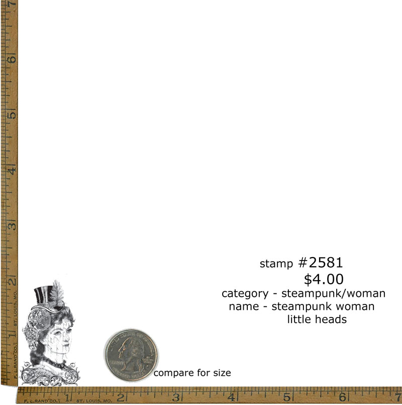 #2581 - Steampunk Woman Little Heads - Steampunk/Woman